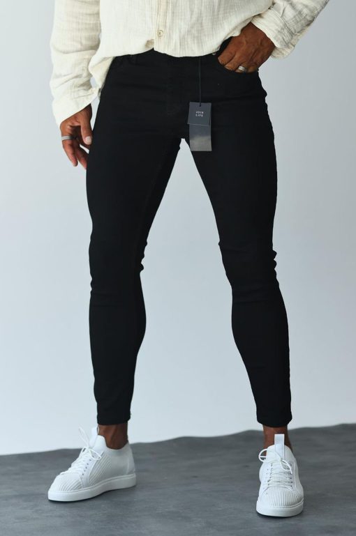 Jean slim fit μαύρο