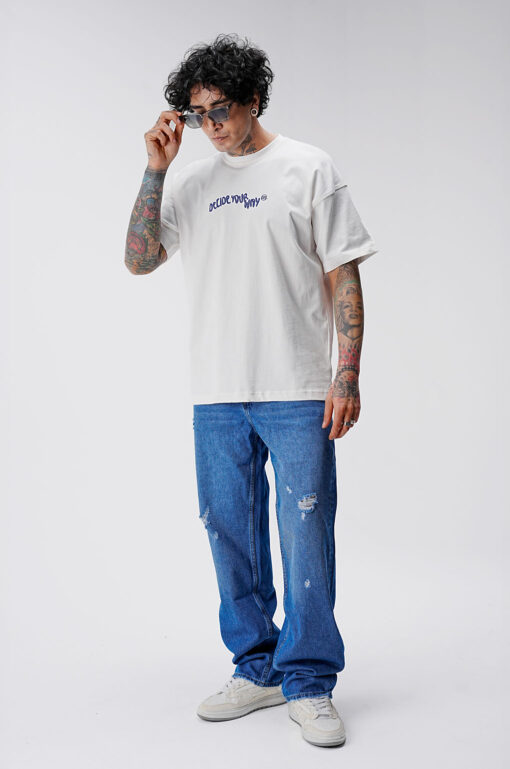 Oversized T-Shirt 2Y Ecru 016 - Image 3