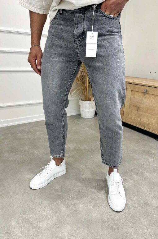 Jean loose fit γκρι