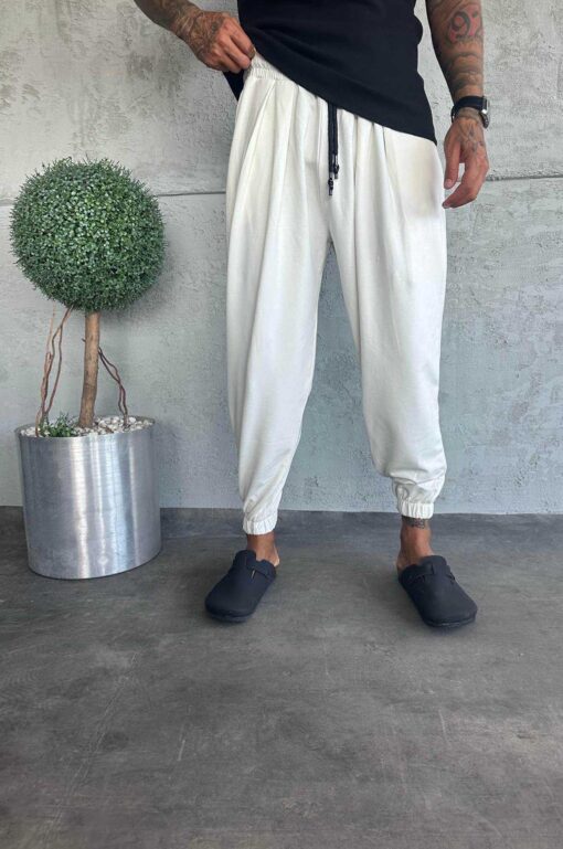 Παντελόνι Jogger εκρού 7020 - Image 2