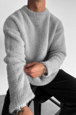 Ultra Fluffy Fleece Μπλούζα Γκρι