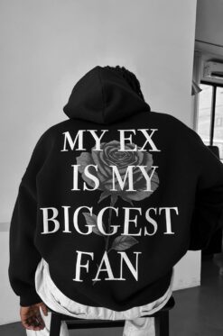 Μαύρο Hoodie my ex is my biggest fan
