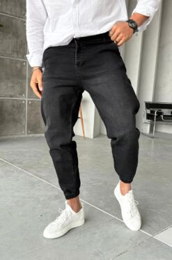 Jean Loose Fit με λαστιχένια μπατζάκια