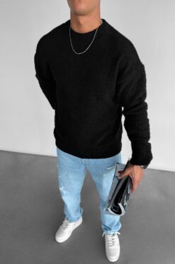 Alternative view of Teddy Fleece Μπλούζα Μαύρη 052
