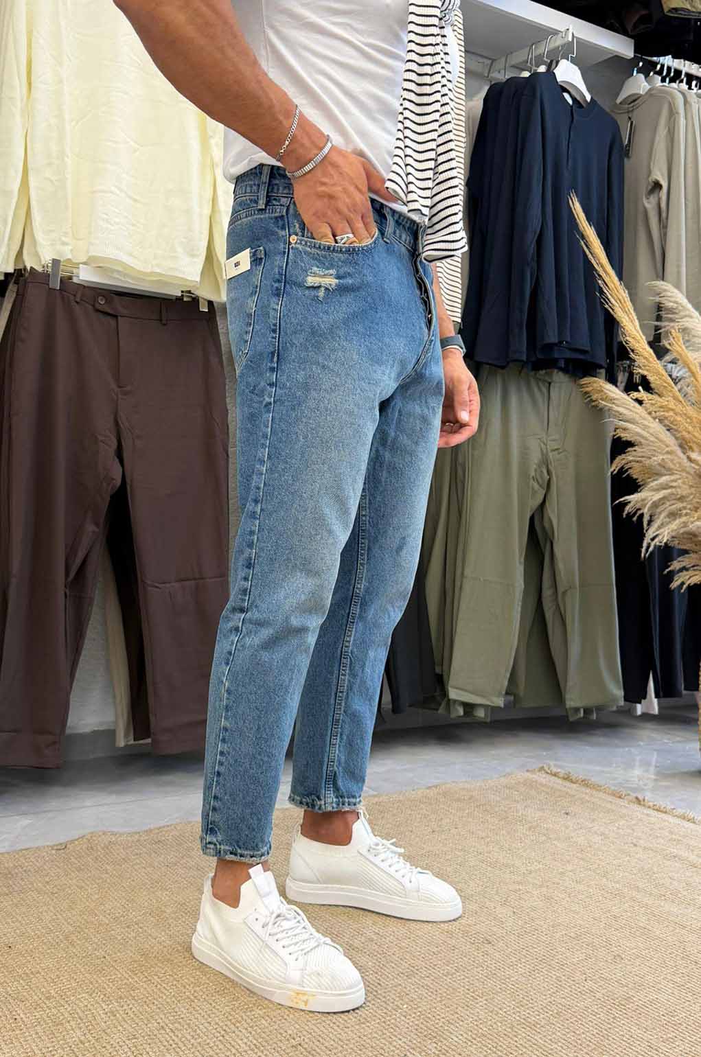 Μπλε Τζιν Παντελόνι Loose Fit 2306 - Image 2