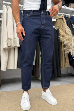 Μπλε Loose Fit Τζιν Παντελόνι